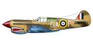 Asisbiz Curtiss P 40E Kittyhawk RAF 112Sqn GAF Neville Duke AK675 Egypt 1941 0A
