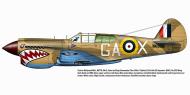 Asisbiz Curtiss P 40E Kittyhawk RAF 112Sqn GAX AK770 Clive R Caldwell Libya 1942 0A
