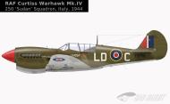 Asisbiz Curtiss P 40N Kittyhawk RAF 250Sqn LDC FX781 Italy 1944 0A