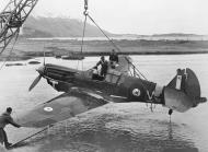 Asisbiz Curtiss P 40K Kittyhawk RCAF 111Sqn LZV AL194 being recovered Fort Greely Kodiak Isl Alaska 19th Apr 1943