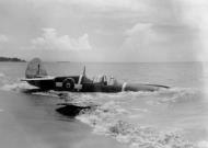 Asisbiz Curtiss P 40M Warhawk RNZAF 18Sqn ditched Solomans 1944 01