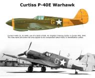 Asisbiz USAAF 41 5449 Curtiss P 40E Warhawk AAFTC Yellow G Gunter AFB 1944 01