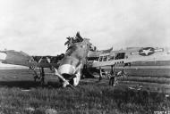 Asisbiz USAAF Republic P 47D Thunderbolt 9AF 366FG389FS A6x 1Lt Karl T Hallberg bomb exploded Asch Belgium 23rd May 1945 01