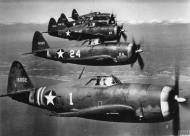 Asisbiz 41 6002 P 47B Thunderbolt 56FG61FS White 1 Hubert Zemke in formation over the Atlantic 1942 FRE2533