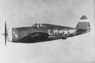 Asisbiz 41 6347 P 47C Thunderbolt 56FG62FS LMO Li'l Abner (R) Torchy (L) Capt Eugene W O'Neil artwork of Li'l Abner on nose 01