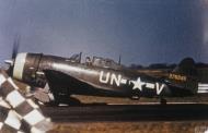 Asisbiz 42 76249 P 47D Thunderbolt 56FG63FS UNV Maj Gerald W Johnson ltr sd by flak over Cheux France POW 27th Mar 1944 01