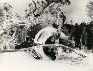 Asisbiz 42 7866 P 47D Thunderbolt 56FG62FS LMG named The Greek crashed due to faulty prop control 5th Sep 1943 FRE12126