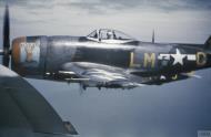 Asisbiz 44 21237 P 47M Thunderbolt 56FG62FS LMC Marion (L) North Dakota Kid (R) Lt Walter J Sharbo FRE5580