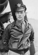Asisbiz Aircrew USAAF 56FG Captain Frederick J Christensen awarded Silver Star with his P 47 FRE2552