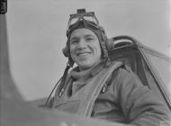 Asisbiz Aircrew USAAF 56FG61FS Lt Joe H Powers seated in P 47 Thunderbolt 7th Feb 1944 FRE2545