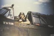 Asisbiz Aircrew USAAF 56FG61FS ace Lt Frank Klibbe with his P 47 Thunderbolt May 1944 FRE5572