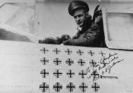 Asisbiz Aircrew USAAF 56FG62FS ace Major Robert S Johnson in his P 47 Thunderbolt FRE2605