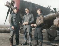 Asisbiz Aircrew USAAF 56FG63FS MAJ Paul A Conger, LT Cameron M Hart and LT Philip G Kuhn 3rd Feb 1945 NA1452