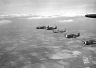Asisbiz P 47 Thunderbolt 56FG61FS HV in line abreast formation 01