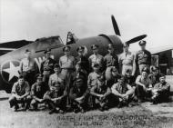 Asisbiz Aircrew USAAF 8AF 78FG84FS pilots group photo with a P 47 Thunderbolt June 1943 FRE14529