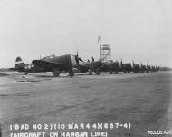Asisbiz 42 75564 P 47D Thunderbolt 9AF 371FG406FS 4Wx newly arrived line up in Lancashire England 10th Mar 1944 NA322