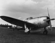 Asisbiz 42 7921 P 47D Thunderbolt 8AFHQ ltr Frank L Robertson ground looped n ac destroy by fire nr Bovingdon 20th Dec 1943 FRE9413