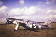 Asisbiz 42 106703 P 51B Mustang 352FG328FS PES Snoot's Sniper (L) Barber's Pole (R) Lt Francis W Horne Mount Farm 1944 01