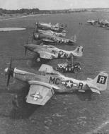 Asisbiz 44 14111 P 51D Mustang 352FG328FS PEX Straw Boss 2 (L) Little Sandra (R) LtCol James D Mayden England 1944 01