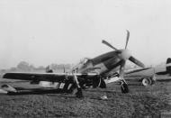 Asisbiz P 51D Mustang 352FG486FS PZ landing mishap at Bodney 1944 FRE2797