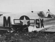 Asisbiz 42 103363 P 51C Mustang 353FG352FS SXM Lucky Leaky II Leroy O Pletz bellied landed 2nd May 1945 03