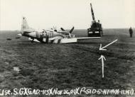 Asisbiz 44 11341 P 51D Mustang 355FG358FS YFD Sweet Stuff belly landed 26th Nov 1945 FRE12219