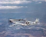 Asisbiz 44 13366 P 51D Mustang 355FG358FS YFK Baby Buggy Lt Ward H Douglass in flight when newly arrived 1944 03