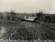 Asisbiz 44 14564 P 51D Mustang 355FG358FS YFE Capt Grant A Seeley Jr badly damaged in crash landing 3rd Jan 1945 FRE12215