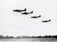 Asisbiz 44 14507 P 51D Mustang 357FG364FS C5E Tangerine Lt Henry Pfeiffer in flight with C5P and C5R FRE13469