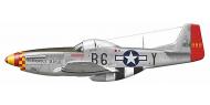 Asisbiz 44 14888 P 51D Mustang 357FG363FS B6Y Glamorous Glen III Capt Charles 'Chuck' Yeager England 1944 0A