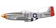 Asisbiz 44 14888 P 51D Mustang 357FG363FS B6Y Glamorous Glen III Capt Charles 'Chuck' Yeager England 1944 0A