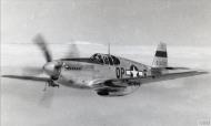 Asisbiz 42 106767 P 51B Mustang 4FG334FS QPE Cap Herbert J Blanchfield in flight FRE13367