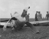 Asisbiz 43 6913 P 51B Mustang 4FG336FS VFT Shangri La crashed during a flight demo Don Gentile Aug 1944 FRE2324