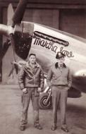 Asisbiz 44 14276 P 51D Mustang 4FG336FS VFA Martha Jane with Anderson and Capt Franklin W Young at Debden 01