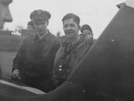 Asisbiz Aircrew USAAF 4FG334FS pilots Mike Sobanski (L) and Duane Beeson at Debden 01