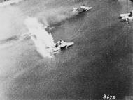 Asisbiz P 51 Mustangs 4FG attack a group of enemy flying boats on a lake in southern France 30 April 1944 FRE2328