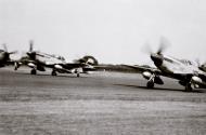 Asisbiz P 51C Mustangs 4FG336FS VFO with Malcolm Hood taxiing at Debden 1944 01