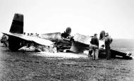 Asisbiz P 51D Mustang 4FG335FS Lt Richard Rinebolt crashed while landing in a severe crosswind 18th Jan 1945 01