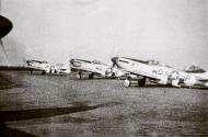 Asisbiz P 51D Mustangs 4FG336FS VFC with 4FG335FS WDE Choppy and WDP await the go signal at Debden 1944 01