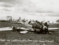 Asisbiz 44 14421 P 51D Mustang 55FG343FS CYS Lt William Mearns take off mishap Wormingford 3rd Apr 1945 01