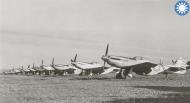 Asisbiz Chinese ROC P 51D Mustangs lined up at a base in China 1945 02