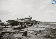 Asisbiz Chinese ROC P 51D Mustangs lined up at a base in China 1945 03