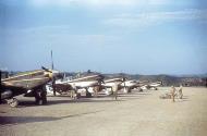 Asisbiz P 51 Mustang 14AF 23FG118TRS aircraft lined up for inspection at Suichwan late 1944 01
