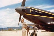 Asisbiz P 51 Mustang 14AF 23FG118TRS aircraft lined up for inspection at Suichwan late 1944 05
