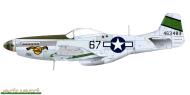 Asisbiz 44 63483 P 51D Mustang 7AF 15FG45FS 67 Tom Kat Maj Gilmer L Snipes CO Saipan Feb 1945 0A