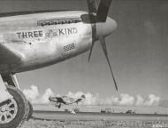 Asisbiz 44 63777 P 51D Mustang 7AF 21FG72FS 209 Three of a Kind Iwo Jima 1945 03