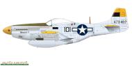 Asisbiz 44 73407 P 51D Mustang 7AF 15FG78FS 101 Margret V Maj James B Tapp CO at Iwo Jima Jun 1945 0A