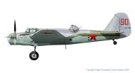 Asisbiz Tupolev SB 2M Red 90 non standrad camouflage captured during the operation Barbarossa onslaught 1941 web 0A