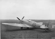 Asisbiz Fleet Air Arm Seafire Prototype XV NS487 on the ground Feb 1944 IWM MH5265