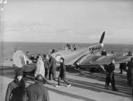 Asisbiz Fleet Air Arm Seafire Prototype fitted with RATOG Rocket Assisted Take Off Gear HMS Illustrious IWM A14866